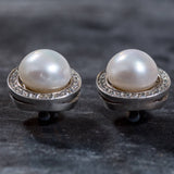 Pearl Statement Earrings - White Pearl Studs - Pearl Classy Earrings