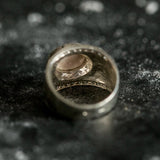 Lovely 925 Sterling Silver ring showcasing natural White Australian Opal, a meaningful gift for October celebrations and daily wear.