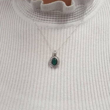 Tanzanite Pendant, Victorian Pendant, Natural Tanzanite, December Birthstone, Vintage Pendant, Victorian Necklace, Tanzanite Necklace,Silver