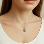 Stunning 925 Sterling Silver Opal Pendant featuring a Natural White Opal, perfect for October birthdays and special occasions.