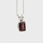 Beautifully handcrafted 925 Sterling Silver Natural Garnet Pendant, a timeless January Birthstone piece celebrating love and passion.