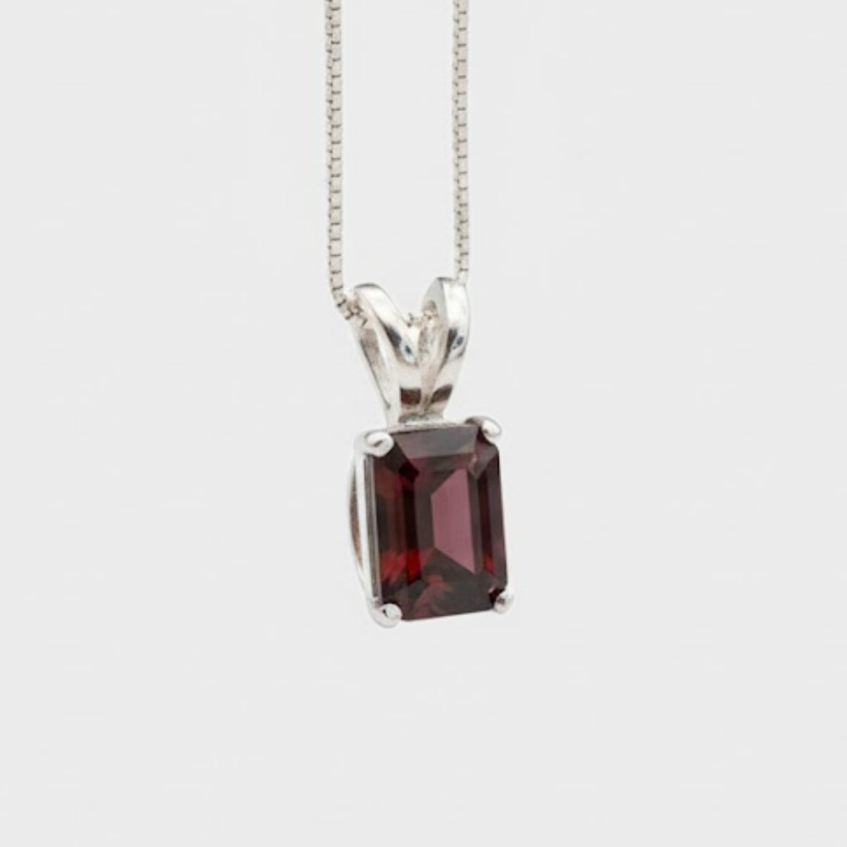 Beautifully handcrafted 925 Sterling Silver Natural Garnet Pendant, a timeless January Birthstone piece celebrating love and passion.