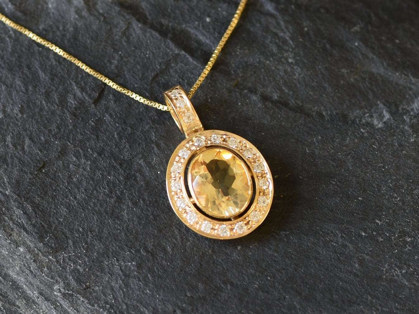 Citrine Pendant, Natural Citrine, Antique Pendant, November Birthstone, Vintage Pendant, Antique Necklace, November Pendant, Sterling Silver(1)