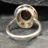 Genuine Garnet Ring - Red Oval Ring - January Birthstone Ring