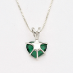 Stunning Heart-Cut Green Emerald Pendant in 925 Sterling Silver, a meaningful May birthstone gift for any occasion.