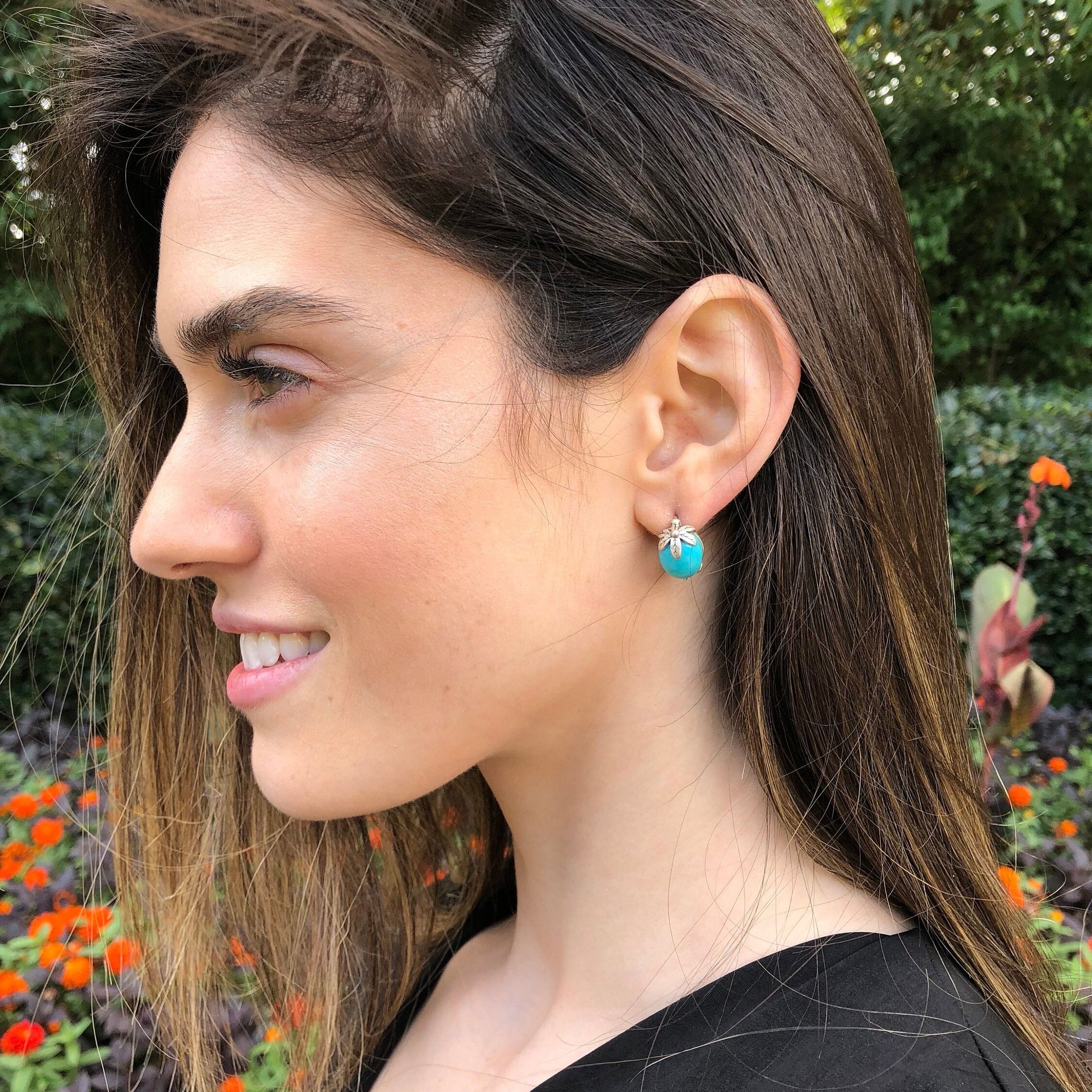 Flower Pearl Earrings, Natural Pearls, White Pearl Earrings, Flower Earrings, June Birthstone, June Earrings, Bridal Pearl Earrings, Pearl