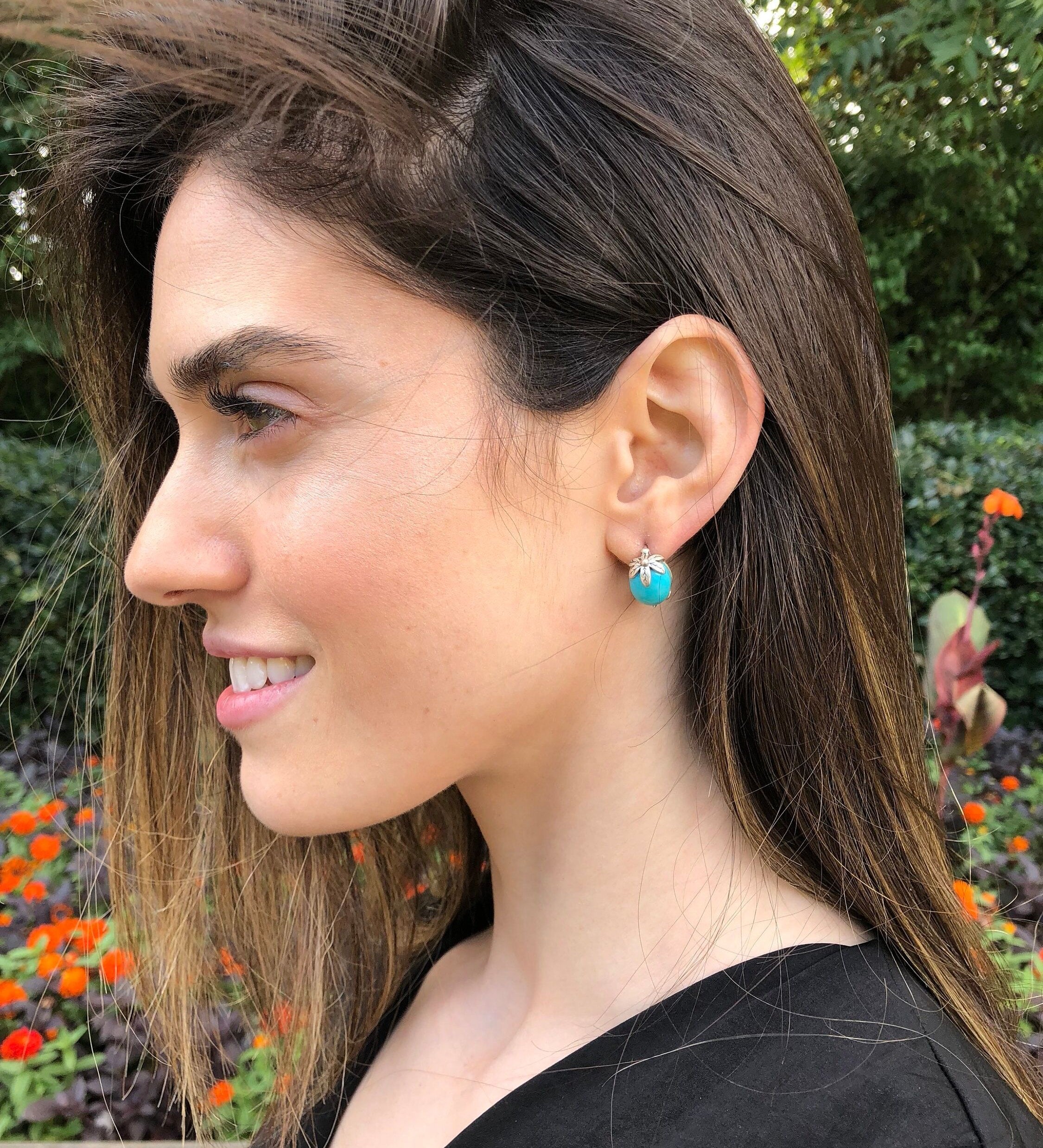 Flower Pearl Earrings, Natural Pearls, White Pearl Earrings, Flower Earrings, June Birthstone, June Earrings, Bridal Pearl Earrings, Pearl