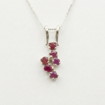 Natural Ruby Pendant made in 925 Sterling Silver with Round Natural Red Ruby in Prong setting, July Birthstone gift idea, symbolizes nobility, purity, and passion, ideal for everyday wear and perfect for birthday gifting and special occasions.
