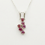 Natural Ruby Pendant made in 925 Sterling Silver with Round Natural Red Ruby in Prong setting, July Birthstone gift idea, symbolizes nobility, purity, and passion, ideal for everyday wear and perfect for birthday gifting and special occasions.