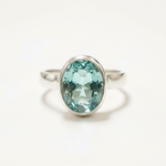 Stylish Aquamarine Earrings in 925 Sterling Silver, ideal for everyday wear, celebrating courage and good fortune.