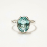 Stylish Aquamarine Earrings in 925 Sterling Silver, ideal for everyday wear, celebrating courage and good fortune.