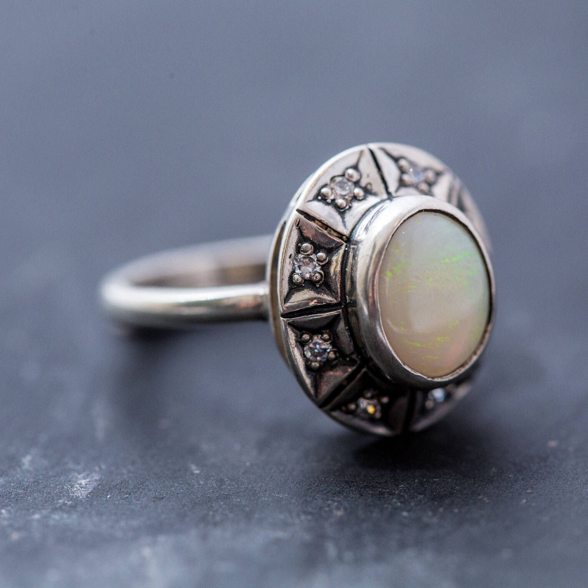 Adina Stone material options for 925 Sterling Silver, 18K Yellow Gold Vermeil, 18K White Gold Vermeil, 18K Rose Gold Vermeil.