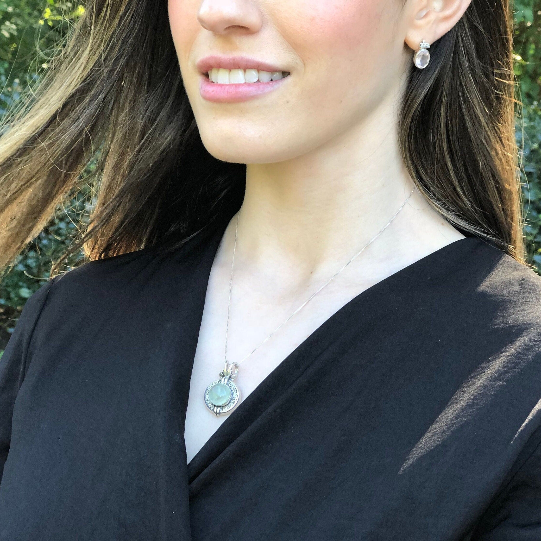 Charoite Pendant, Natural Charoite, Purple Pendant, Vintage Pendants, Scorpio Birthstone, Artistic Pendant, Solid Silver Pendant, Charoite