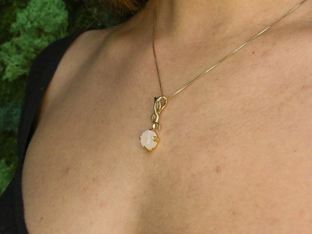 Aquamarine Leaf Pendant, Natural Aquamarine, Blue Aqua Necklace, March Birthstone, Long Pendant, Flower Pendant, Aqua Pendant, Solid Silver(1)