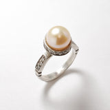 White Pearl Ring - Pearl Vintage Ring - Statement Pearl Ring