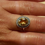 Vintage Citrine Ring - Natural Citrine Ring - November Birthstone Ring