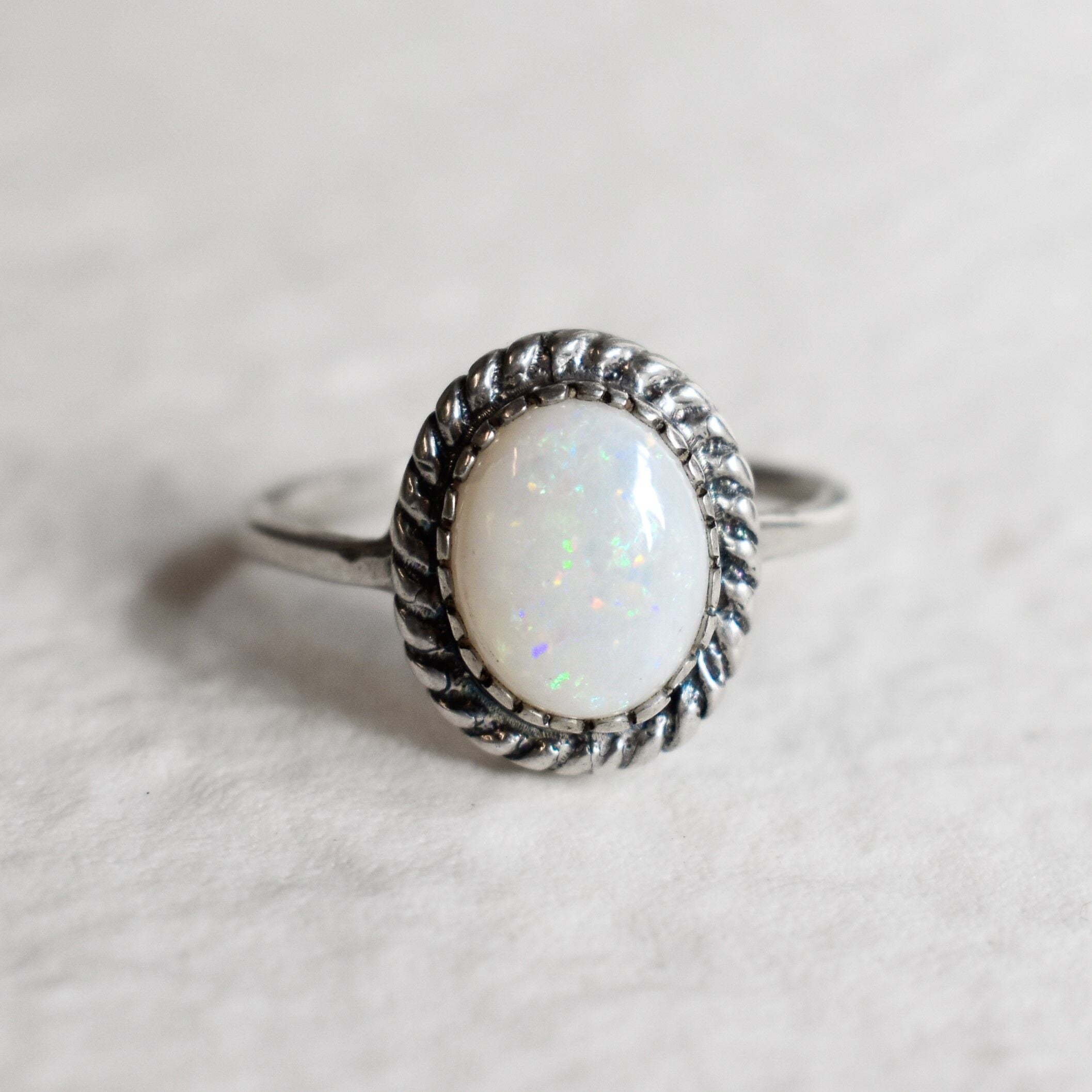 Opal Ring, Natural Opal Ring, Australian Opal, Natural Opal, Vintage Opal, Vintage Rings, Antique Opal, Solid Silver Ring, Antique Rings