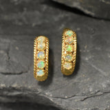 Fire Opal Earrings - Natural Ethiopian Opal - October Birthstone Earrings