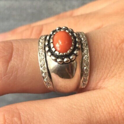 Moonstone Ring, Rainbow Moonstone, Wide Dome Ring, June Birthstone Ring, Vintage Rings, Signet Ring, Solid Silver Ring, Thick Silver Ring