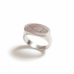 Pisces Zodiac Silver Ring - 925 Sterling Silver Oval Design, an ideal piece for everyday elegance and cherished gifts.