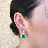 Emerald Earrings, Natural Emerald, Green Emerald, May Birthstone, May Earrings, Unique Earrings, Green Earrings, Silver Earrings, Emerald