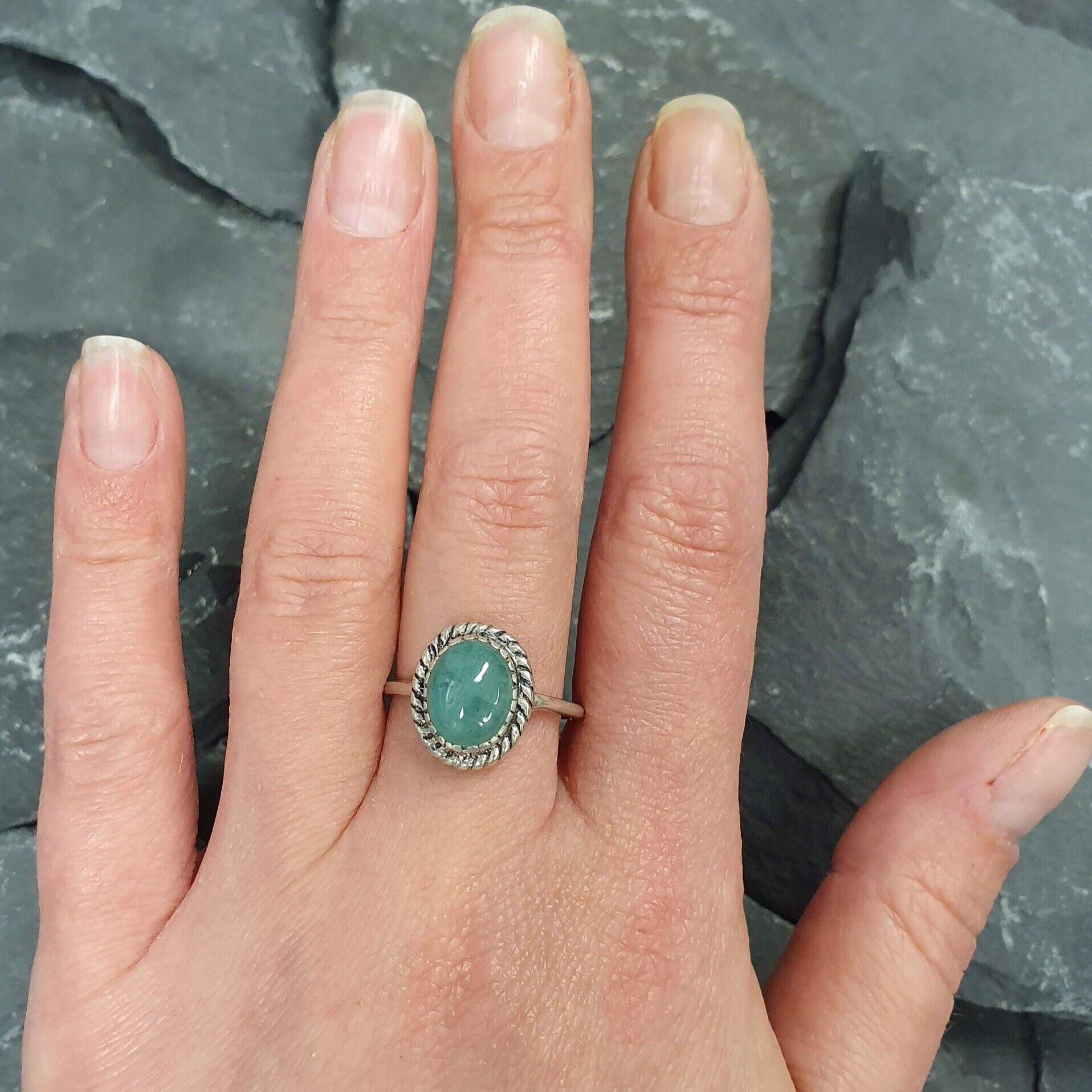 Emerald Ring, Vintage Emerald Ring, 3 Carat Emerald, Natural Emerald Ring, Vintage Rings, Vintage Silver Ring, May Birthstone, Real Emerald