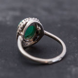 Emerald Ring, Vintage Emerald Ring, 3 Carat Emerald, Natural Emerald Ring, Vintage Rings, Vintage Silver Ring, May Birthstone, Real Emerald