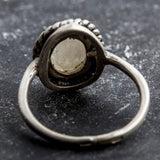 Moonstone Vintage Ring - June Birthstone Ring - Solitaire Moonstone Ring