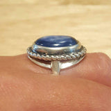 Blue Statement Ring - Natural Kyanite Ring - Vintage