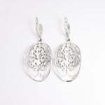 Charming Silver Tree Earrings crafted from 925 Sterling Silver, versatile for daily outfits or special event gifting.