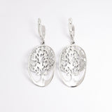 Charming Silver Tree Earrings crafted from 925 Sterling Silver, versatile for daily outfits or special event gifting.