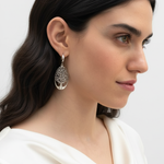 Silver Tree Earrings in 925 Sterling Silver, a charming accessory for any occasion, adding nature-inspired elegance to your look.