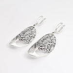 Elegant Sterling Silver Tree Earrings, beautifully crafted, ideal for special occasions or daily wear to enhance your style.