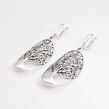 Elegant Sterling Silver Tree Earrings, beautifully crafted, ideal for special occasions or daily wear to enhance your style.