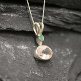 Rose Quartz Pendant - GENUINE Rose Quartz - Pink Pendant