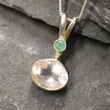 Rose Quartz Pendant - GENUINE Rose Quartz - Pink Pendant