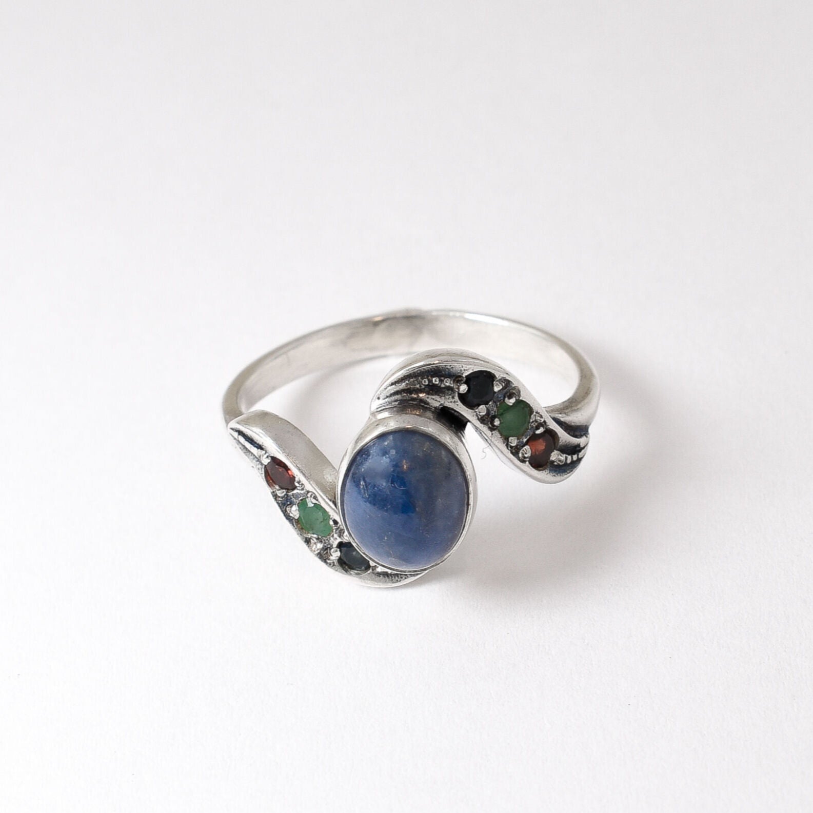 Natural Sapphire Ring made in 925 Sterling Silver with Oval Natural Blue Sapphire in Bezel setting, September Birthstone gift idea, symbolizes sincerity, truth, and faithfulness, ideal for everyday wear and perfect for birthday gifting and special occasions.