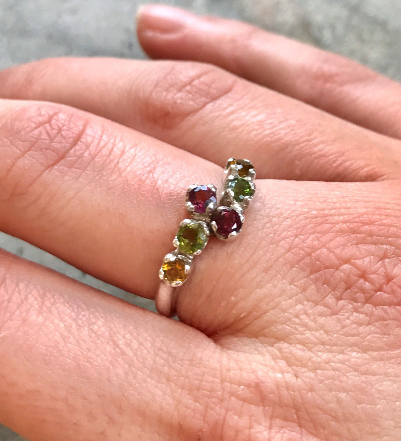 Tourmaline Ring, Healing Stones, October Birthstone, Vintage Rings, Mothers Birthstones, Natural Tourmaline, Solid Silver Ring, Tourmaline