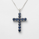 Natural Sapphire Pendant made in 925 Sterling Silver with Round Natural Blue Sapphire in Prong setting, September Birthstone gift idea, symbolizes sincerity, truth, and faithfulness, ideal for everyday wear and perfect for birthday gifting and special occasions.