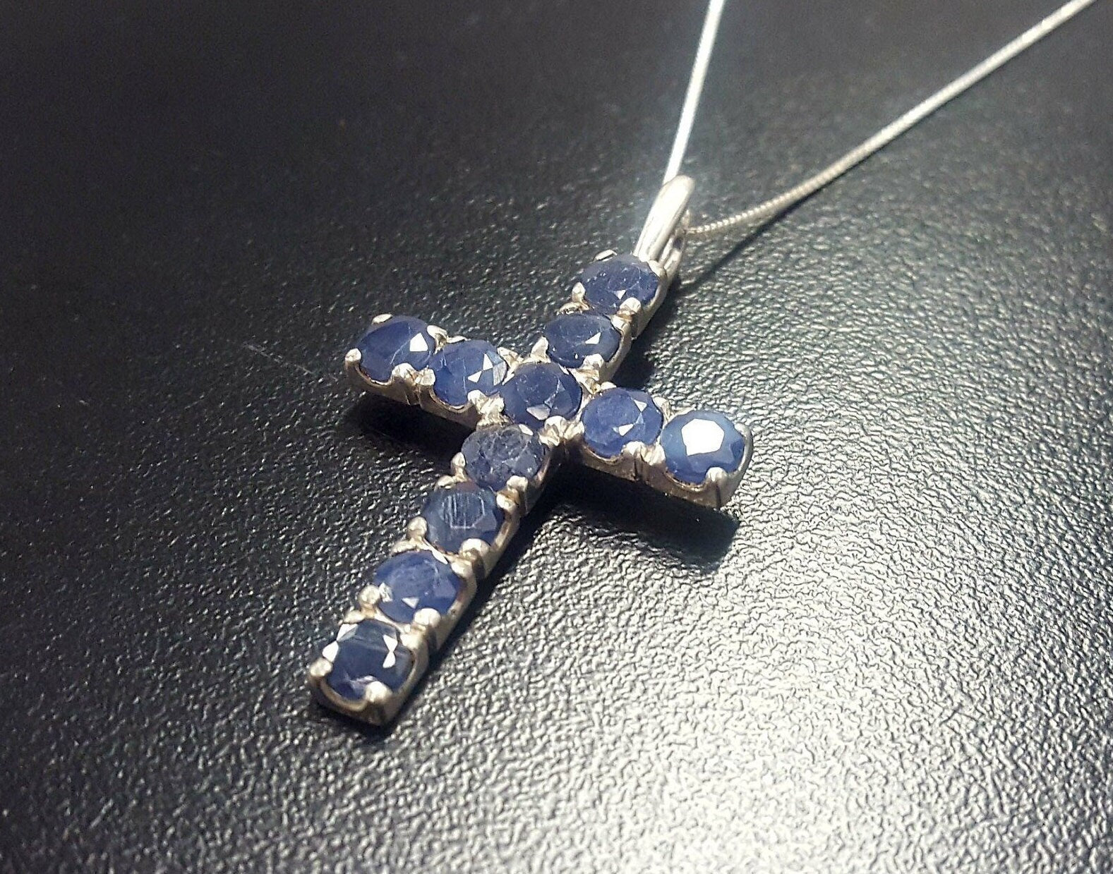 Natural Sapphire Pendant made in 925 Sterling Silver with Round Natural Blue Sapphire in Prong setting, September Birthstone gift idea, symbolizes sincerity, truth, and faithfulness, ideal for everyday wear and perfect for birthday gifting and special occasions.