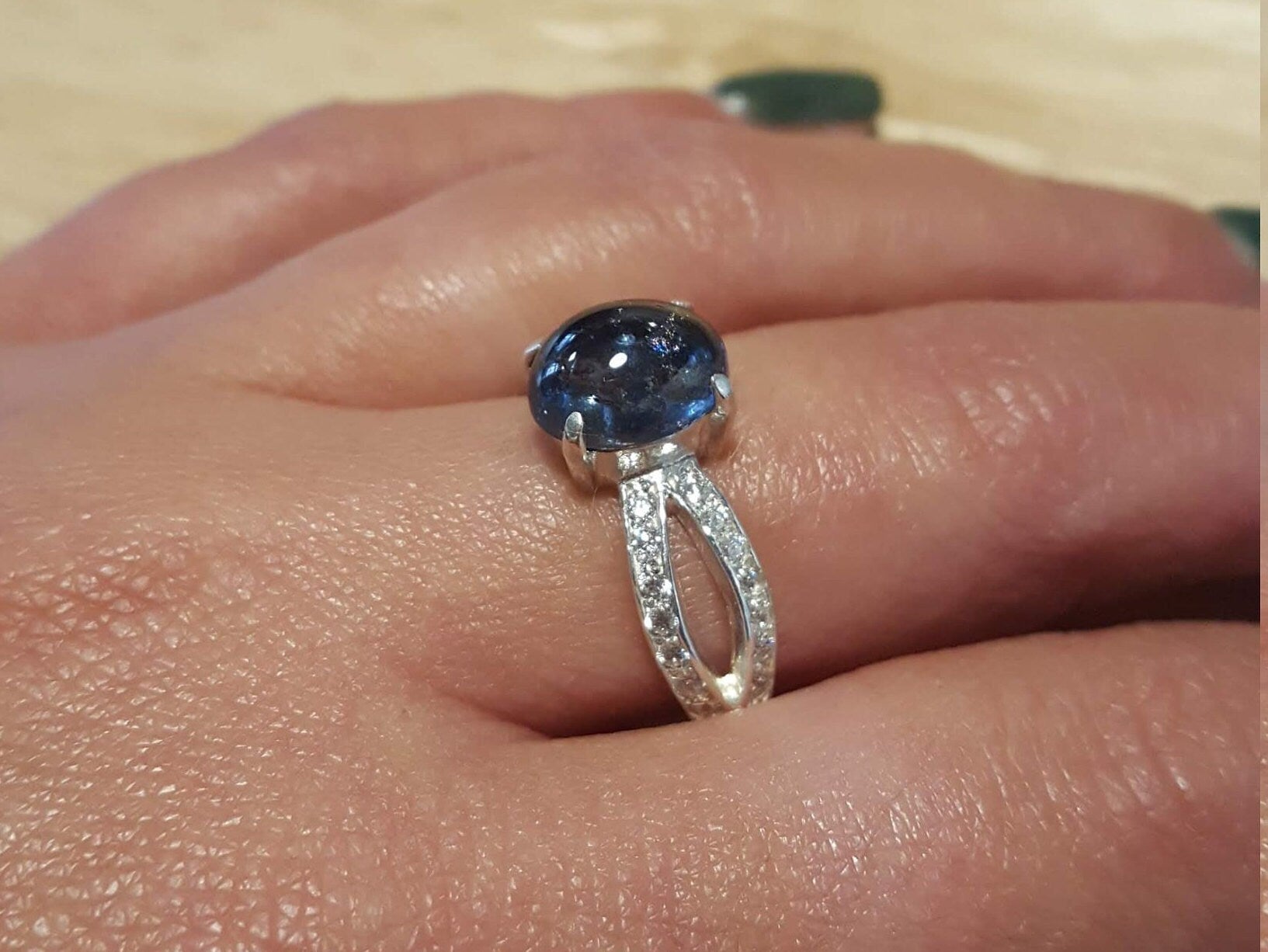 Blue Tourmaline Ring, Natural Tourmaline, Tourmaline Ring, October Birthstone, Promise Rings, Blue Tourmaline, Solid Silver Ring, Tourmaline