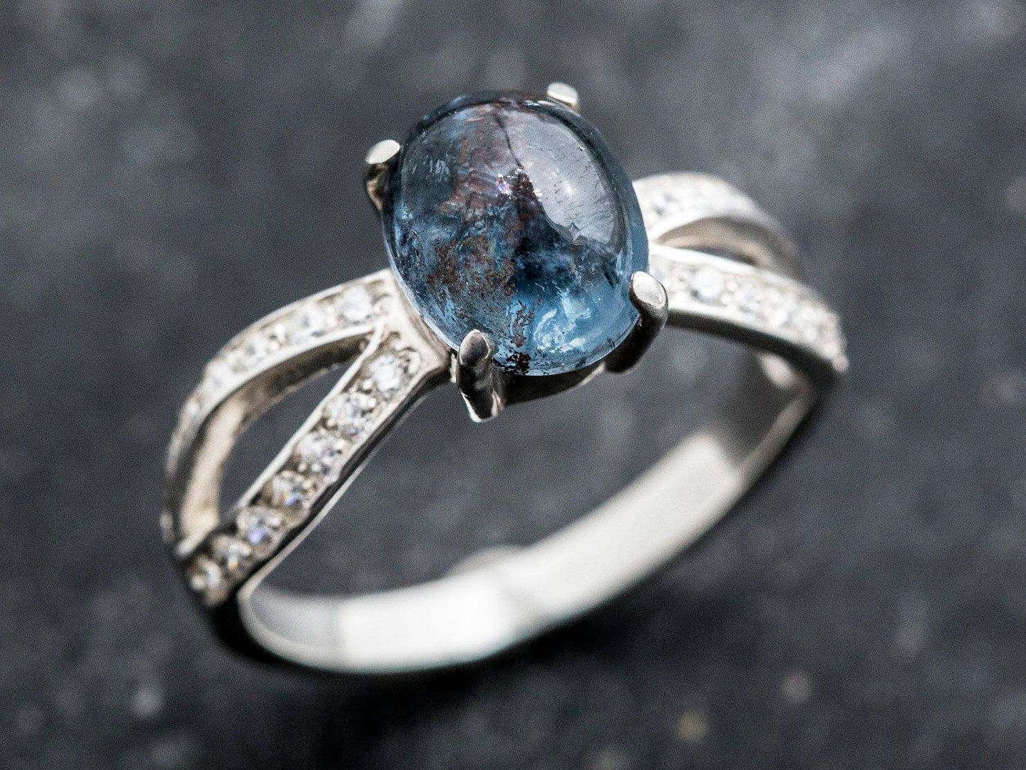 Blue Tourmaline Ring, Natural Tourmaline, Tourmaline Ring, October Birthstone, Promise Rings, Blue Tourmaline, Solid Silver Ring, Tourmaline