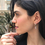 Morganite Ring, Created Morganite, Pink Promise Ring, Solitaire Ring, Pink Dainty Ring, Pink Ring, Cotton Candy Pink, Solid Silver Ring