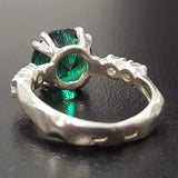 Emerald Vintage Ring - Green Promise Ring - May Birthstone Ring