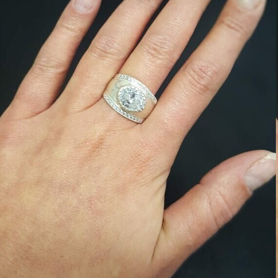 Bezel Ring, Rose Quartz Ring, Natural Rose Quartz, Pink Ring, Quartz Ring, Wide Band Ring, January Birthstone, Silver Ring, Rose Quartz