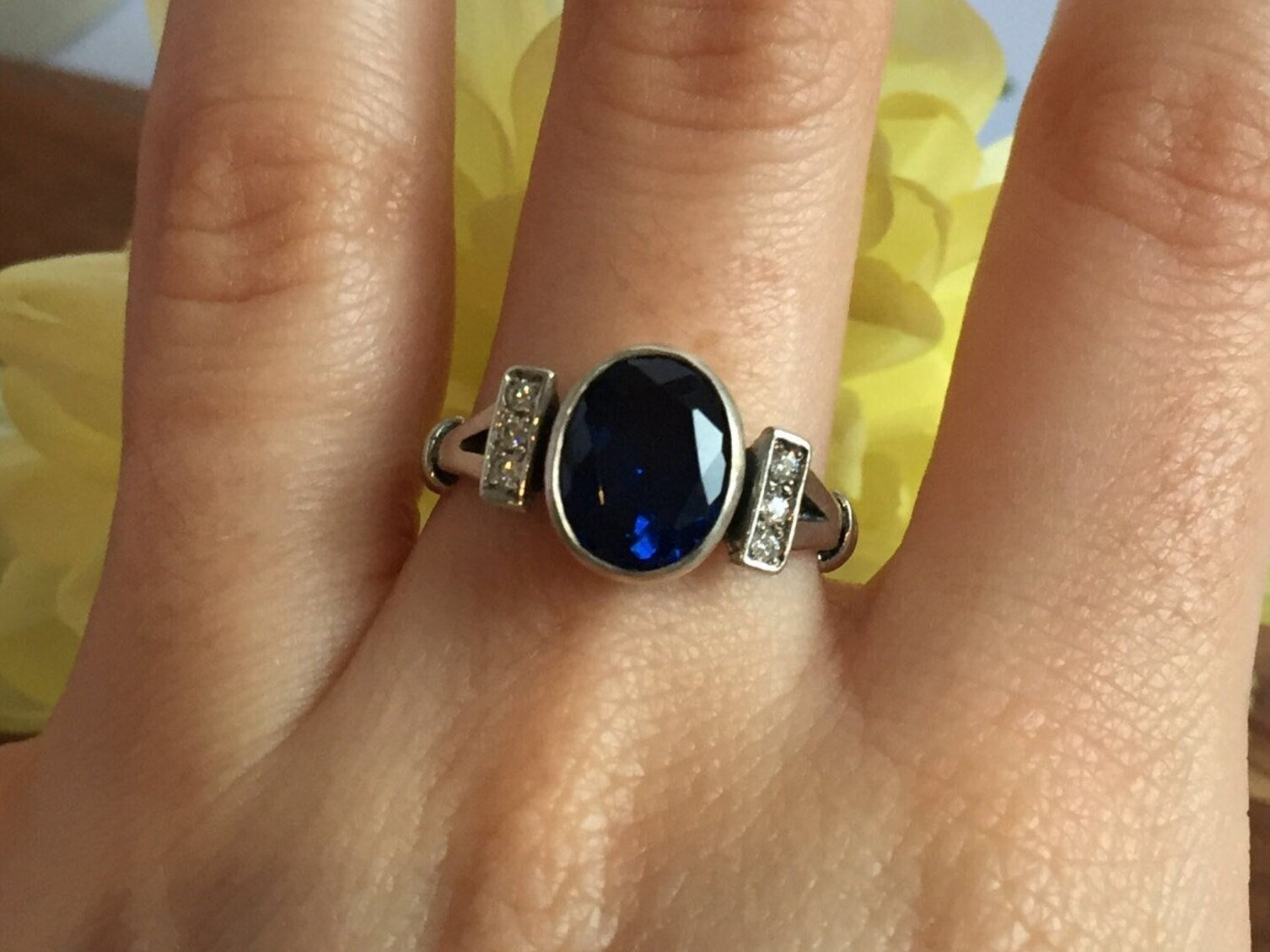 Blue Topaz Ring, Antique Ring, Natural Blue Topaz, Proposal Ring, December Birthstone, Promise Ring, 2 Carat Solitaire, Solid Silver Ring