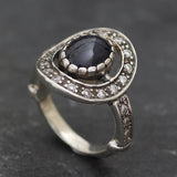 Vintage Sapphire Ring - Natural Sapphire Ring, September Birthstone Ring