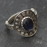 Vintage Sapphire Ring - Natural Sapphire Ring, September Birthstone Ring