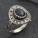 Vintage Sapphire Ring - Natural Sapphire Ring, September Birthstone Ring