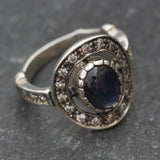 Vintage Sapphire Ring - Natural Sapphire Ring, September Birthstone Ring